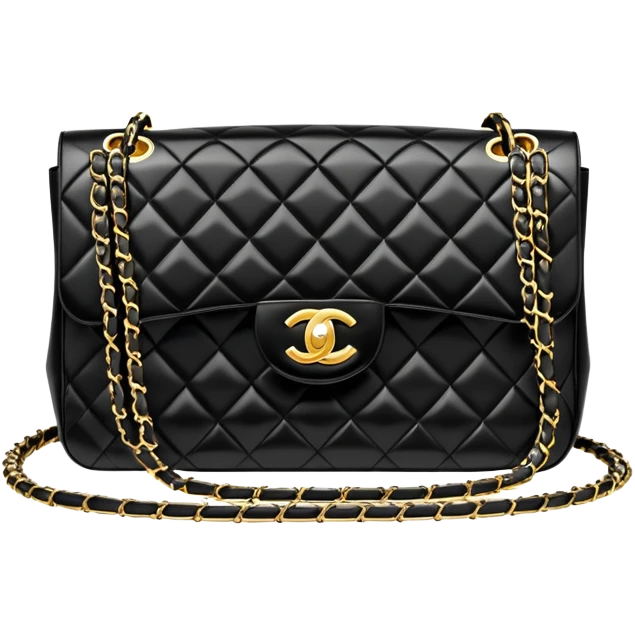 Chanel medium flap bag emoji