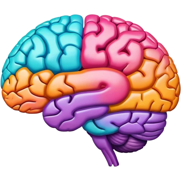 colorful brain emoji