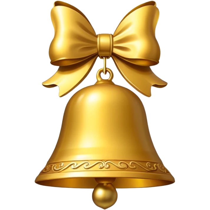 Christmas bell emoji