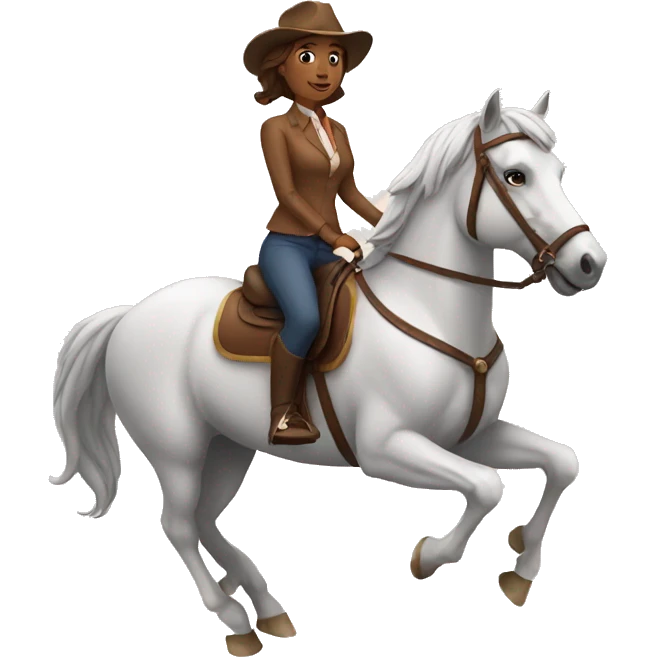 woman riding a horse emoji