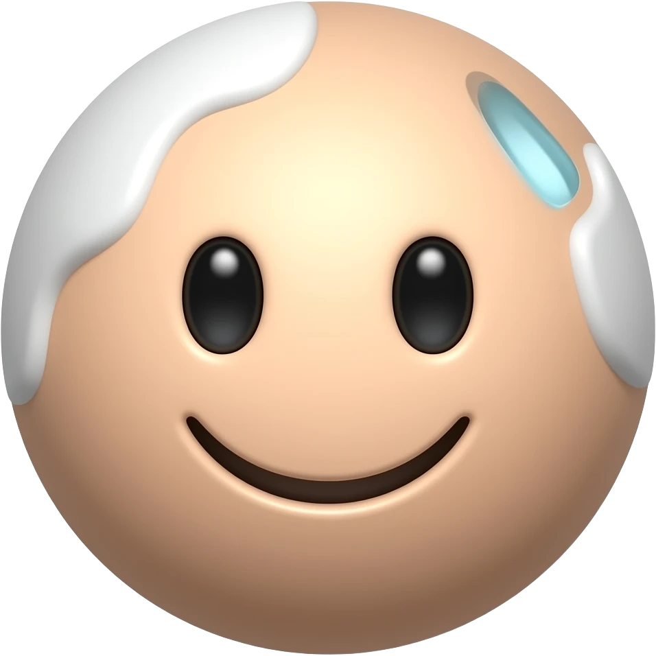 Bola de pós-operatório com rosto sorridente emoji