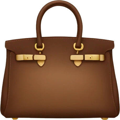 Brown birkin bag  emoji