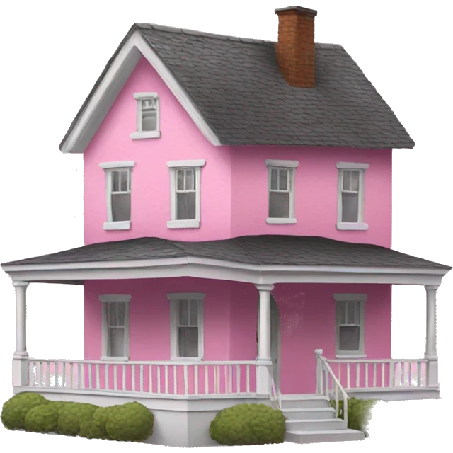 Pink house emoji