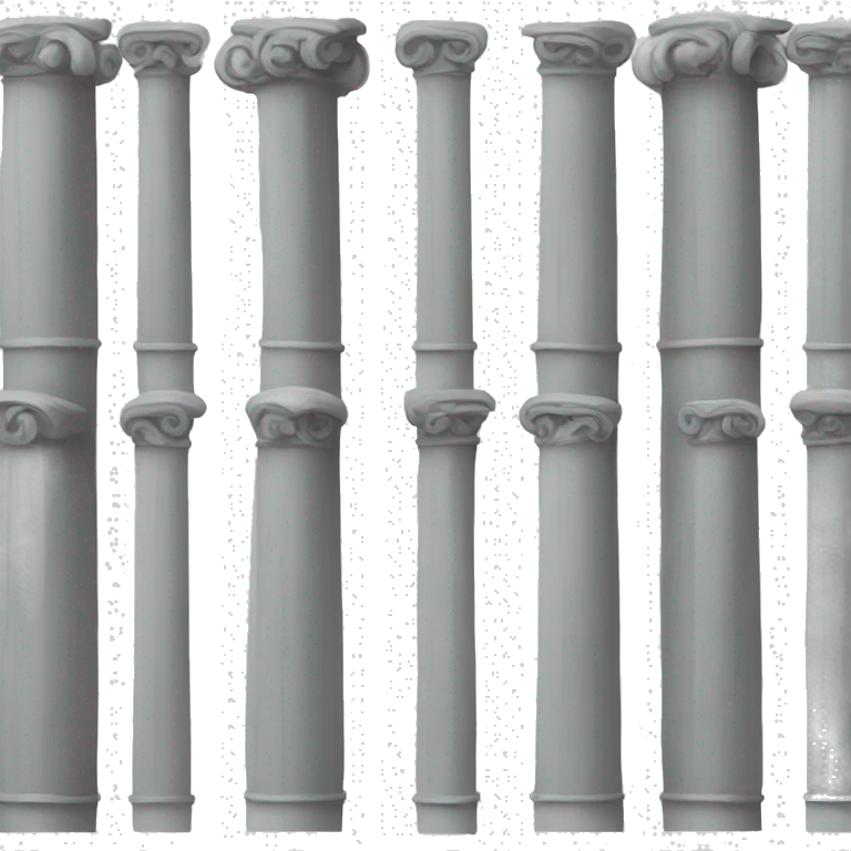 A row of columns emoji