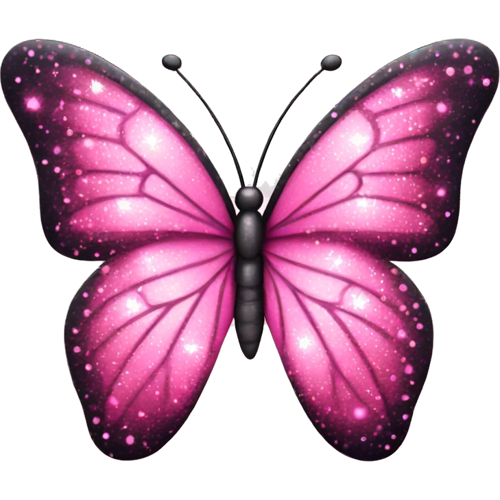 pink sparkle butterfly emoji