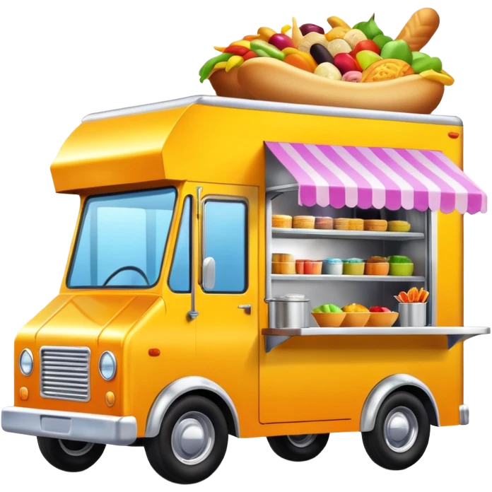 generate me a 3D food truck emoji