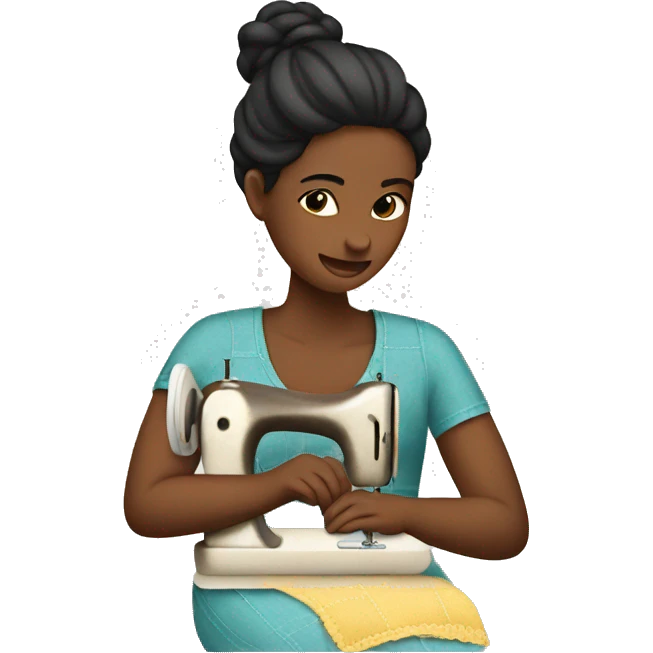 woman sewing emoji