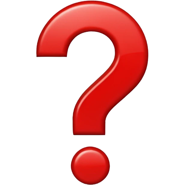 quetion emoji red emoji