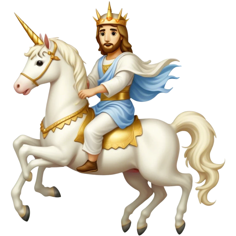 jesus and unicorn emoji