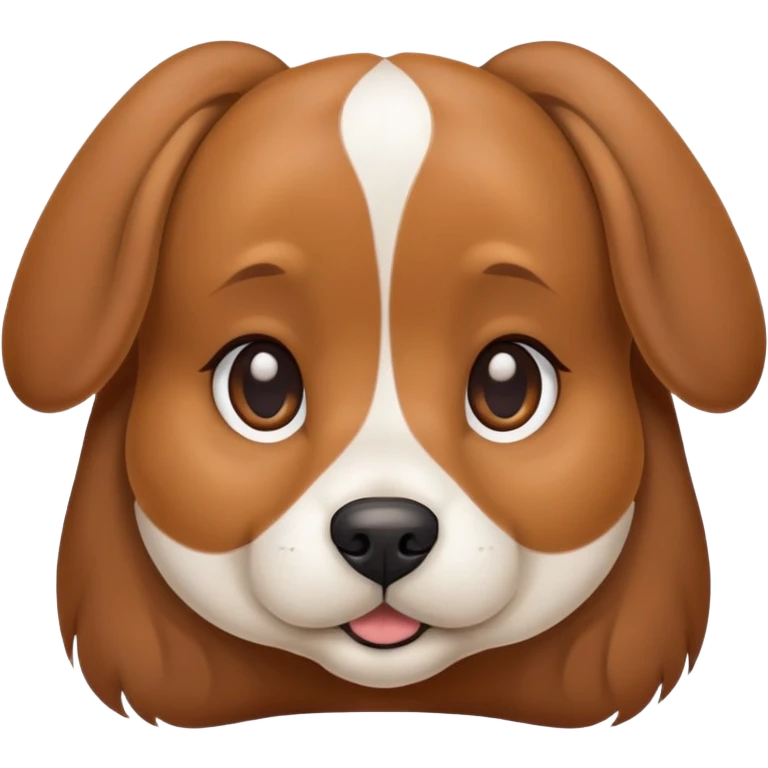 A cute female dog emoji