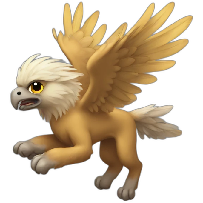 griffon flying emoji