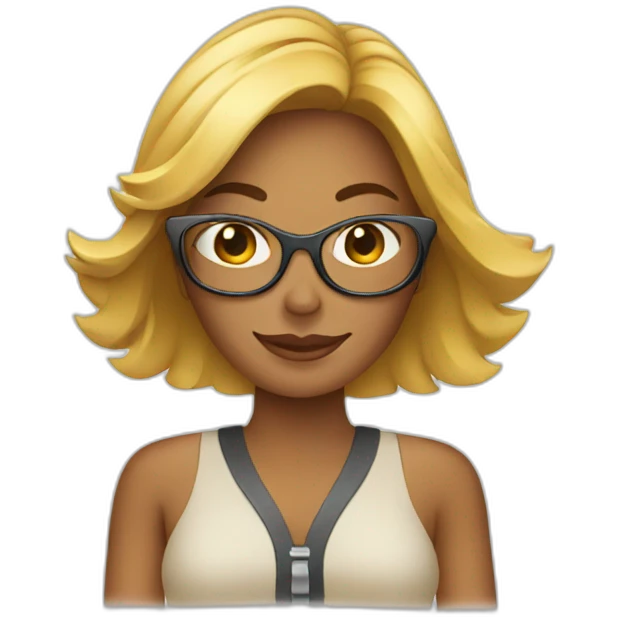 women in vacations for business emoji