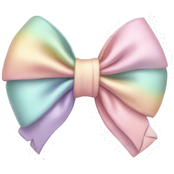 Pastel colored bows  emoji