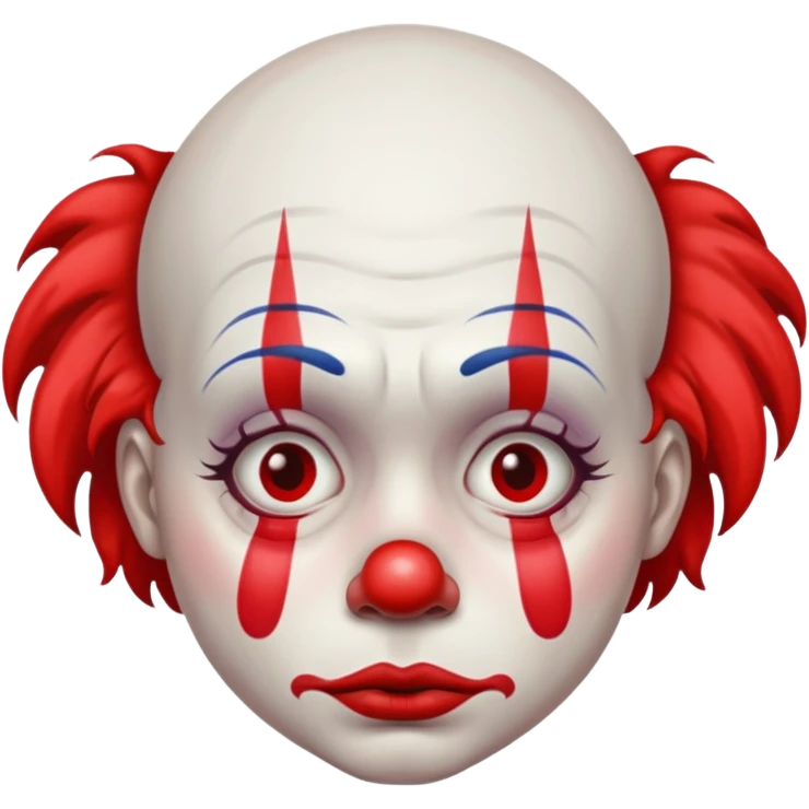 sad unhappy clown emoji