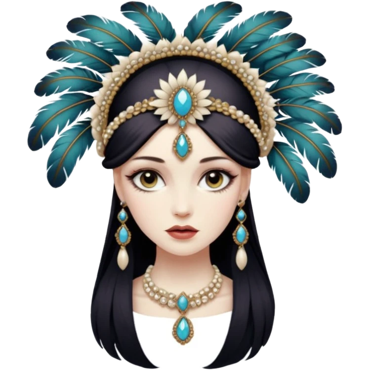Old Style Fashion head emoji