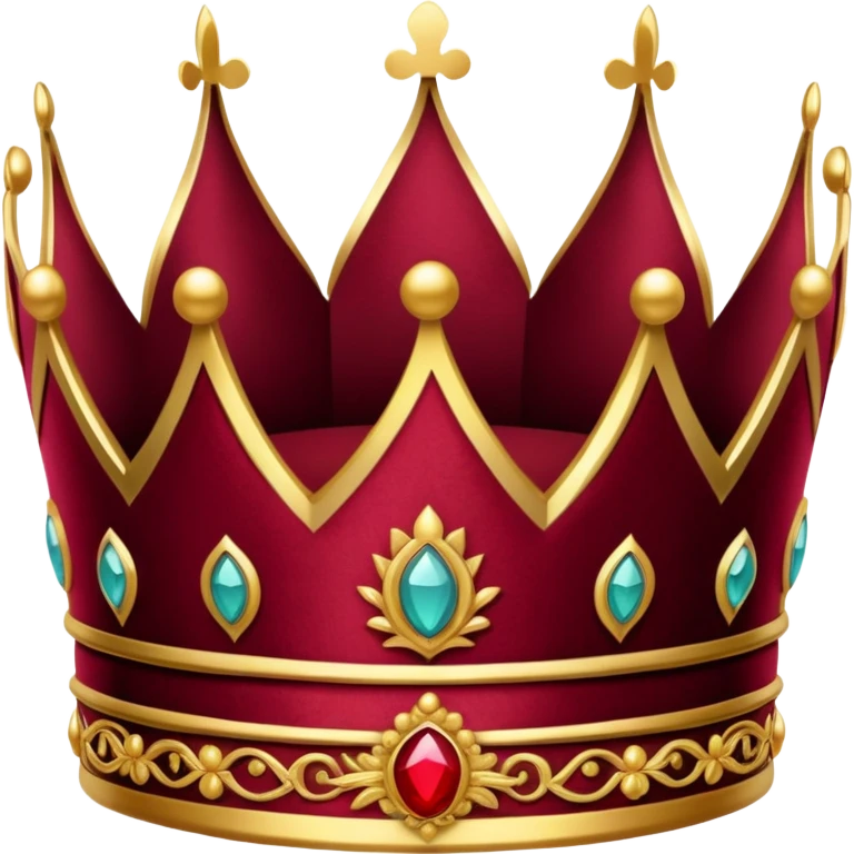 burgundy crown emoji
