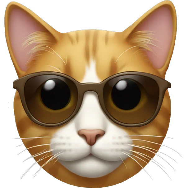 Cat with sunglasses emoji