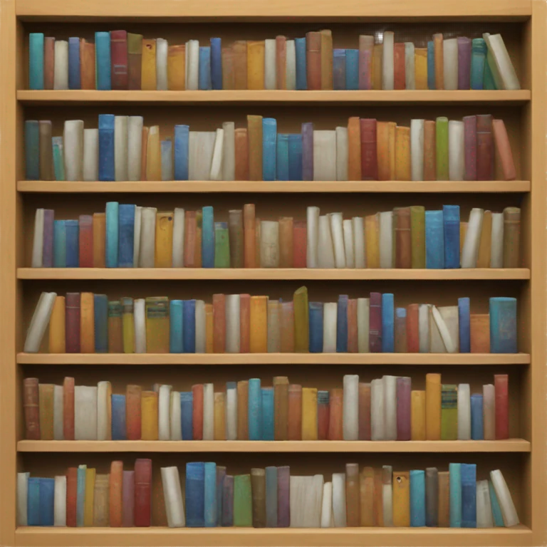 white bokkshelve emoji