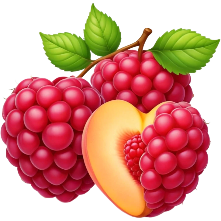 Raspberry Peach emoji