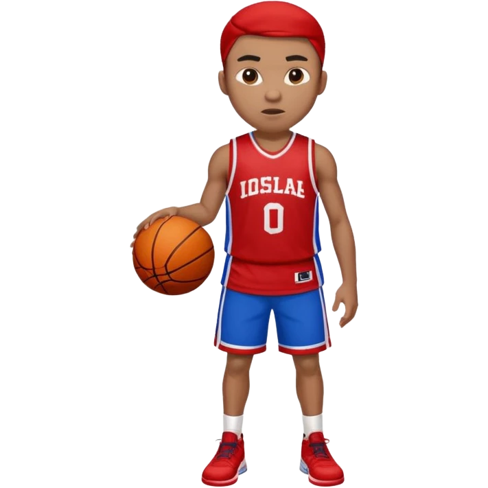 basketball player (#00A3E0) and red (#F9423A) emoji