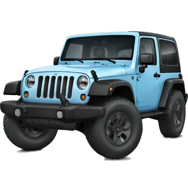 jeep wrangler super light blue emoji