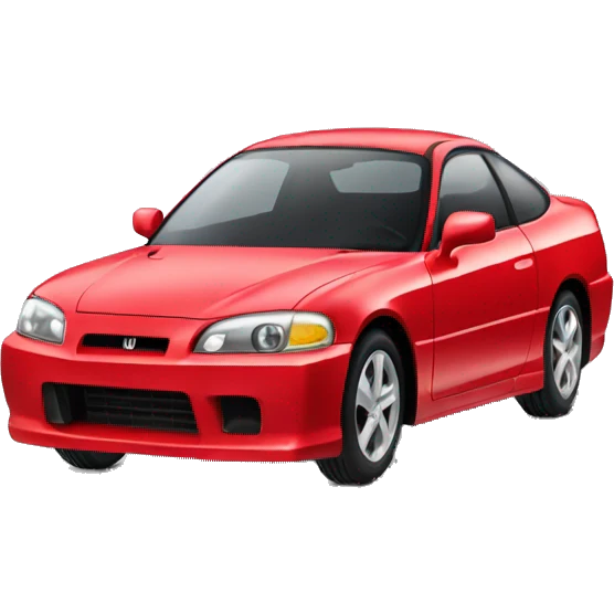Red Honda coupe  emoji