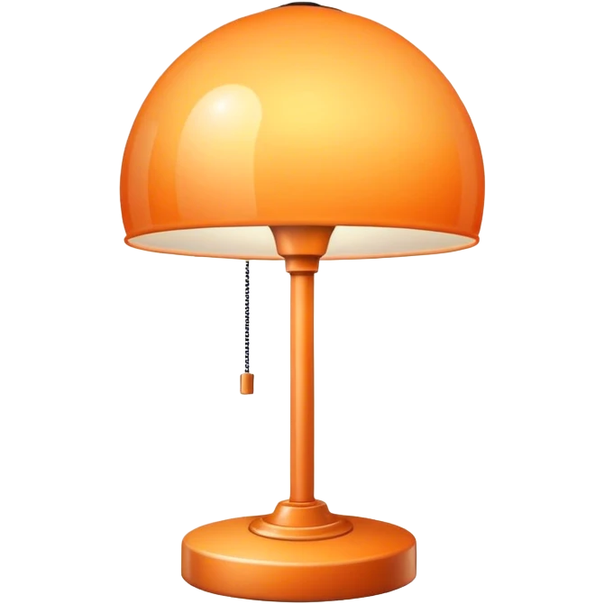 modern light orange lamp emoji