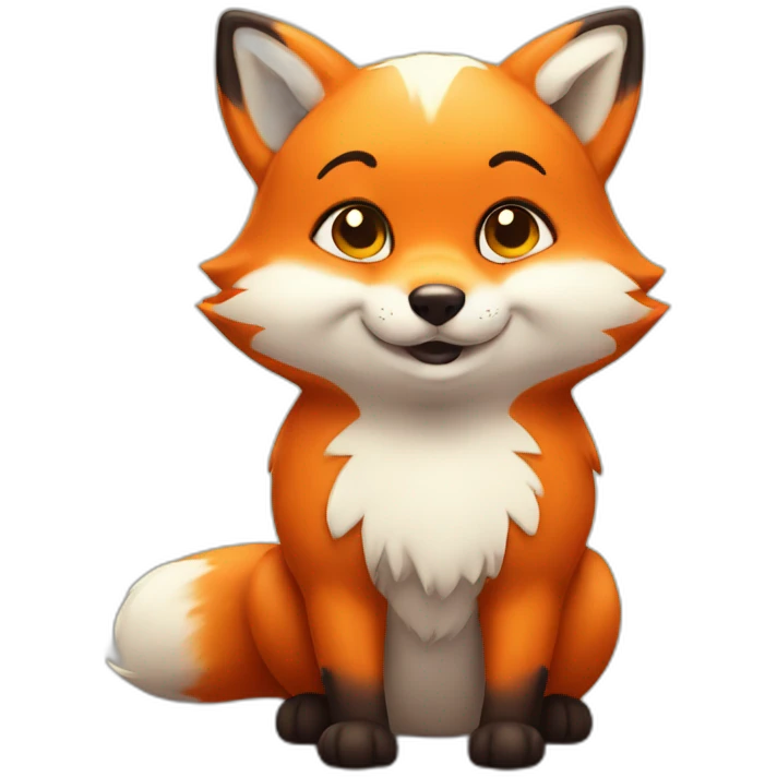 Cute little Chubby Fox emoji