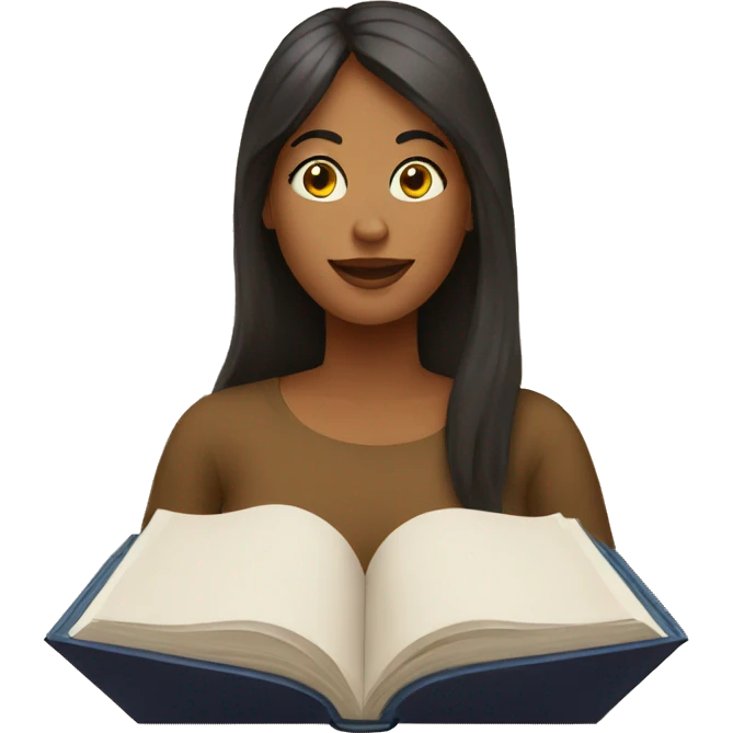 Mulher lendo a biblia  emoji