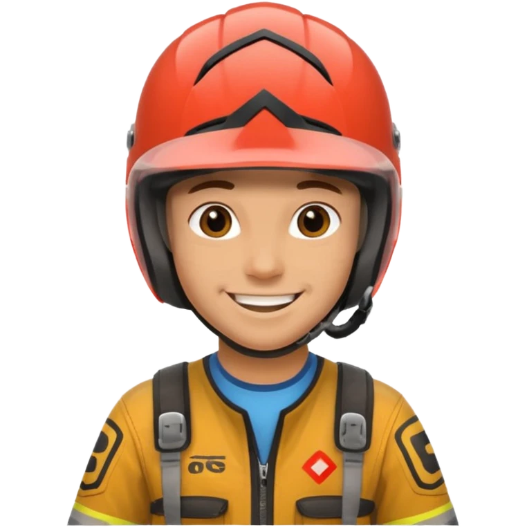 dirtbike rider being interviewed emoji