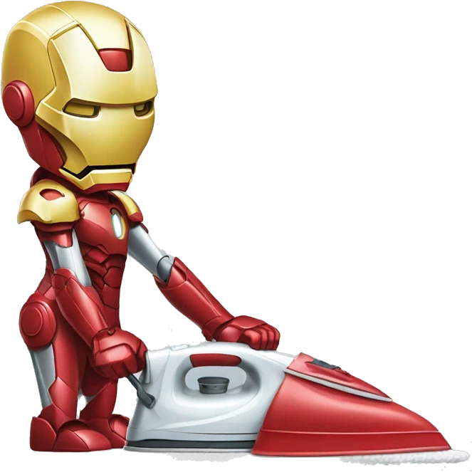 ironman ironing clothes emoji