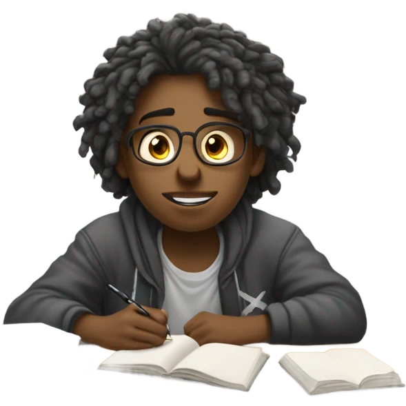 Tired student emoji