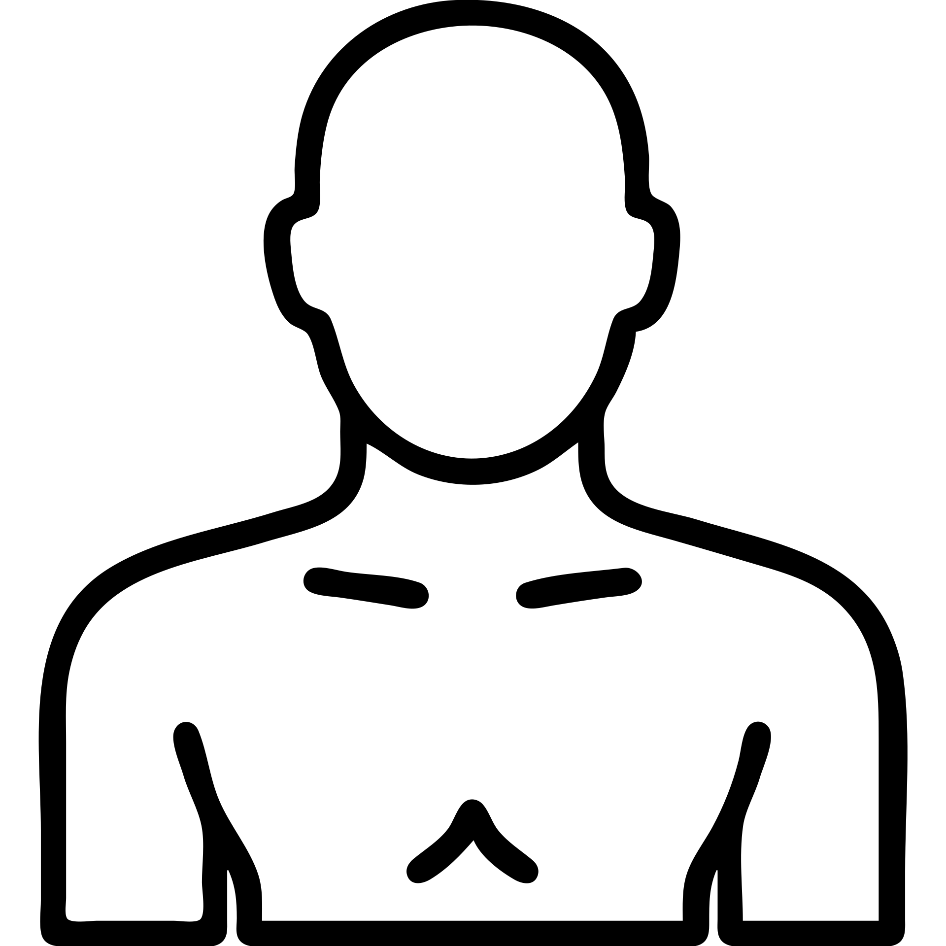 shirtless bald man simple line art style emoji