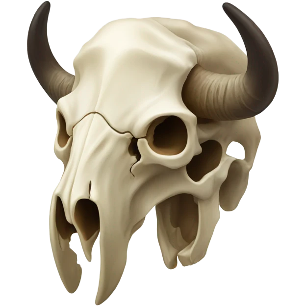 Bison skull emoji