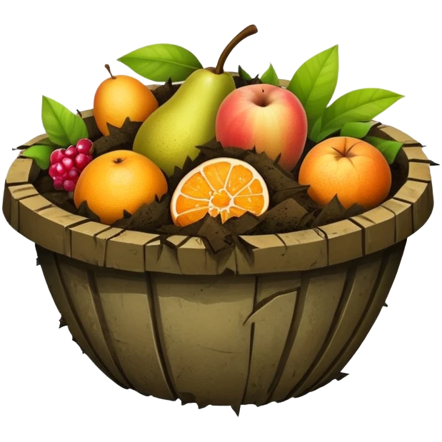 Fruit Scraps compost  emoji