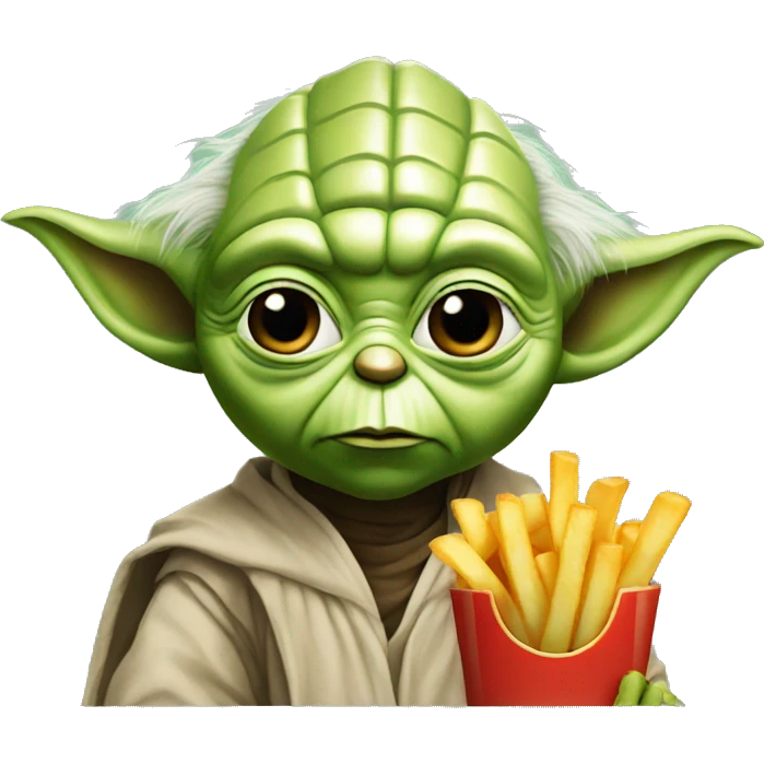 yoda with fries emoji