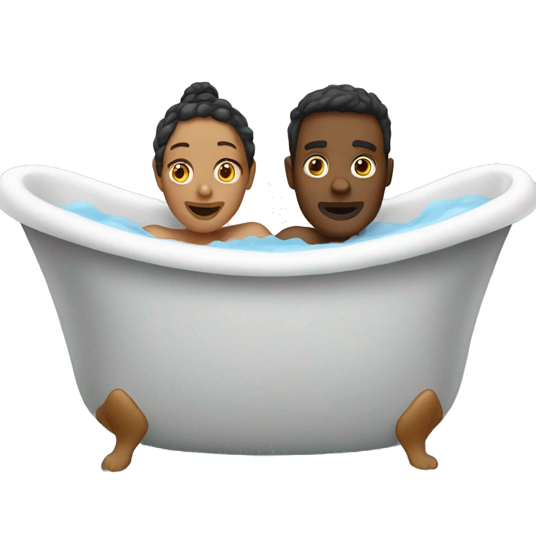 two people in a bathtub emoji