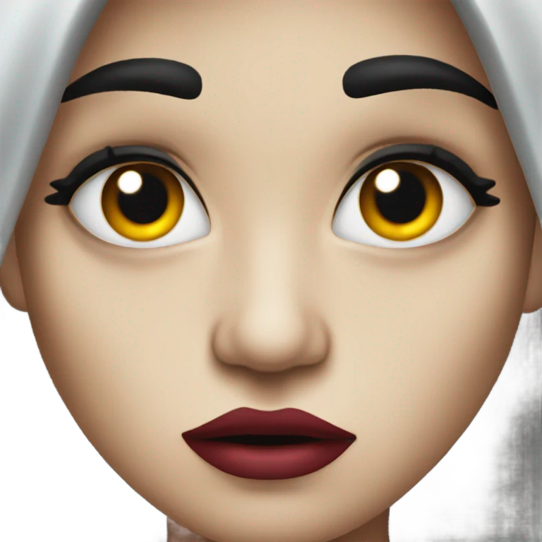 Vampire with long eyelashes emoji