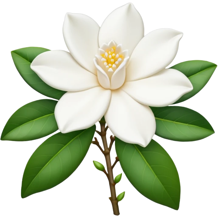Gardenia blanca emoji
