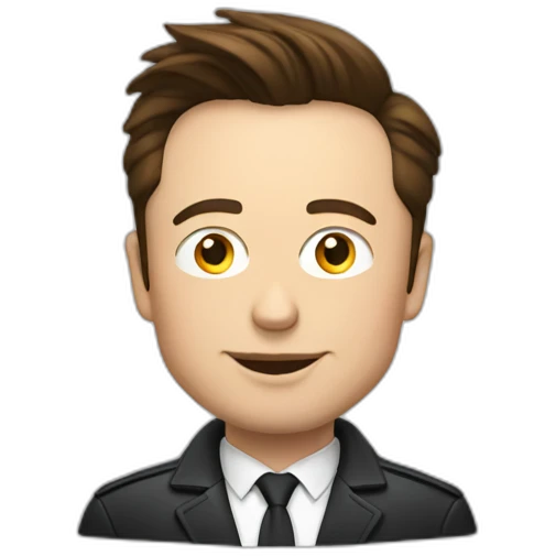 Elon musk driving BMW emoji