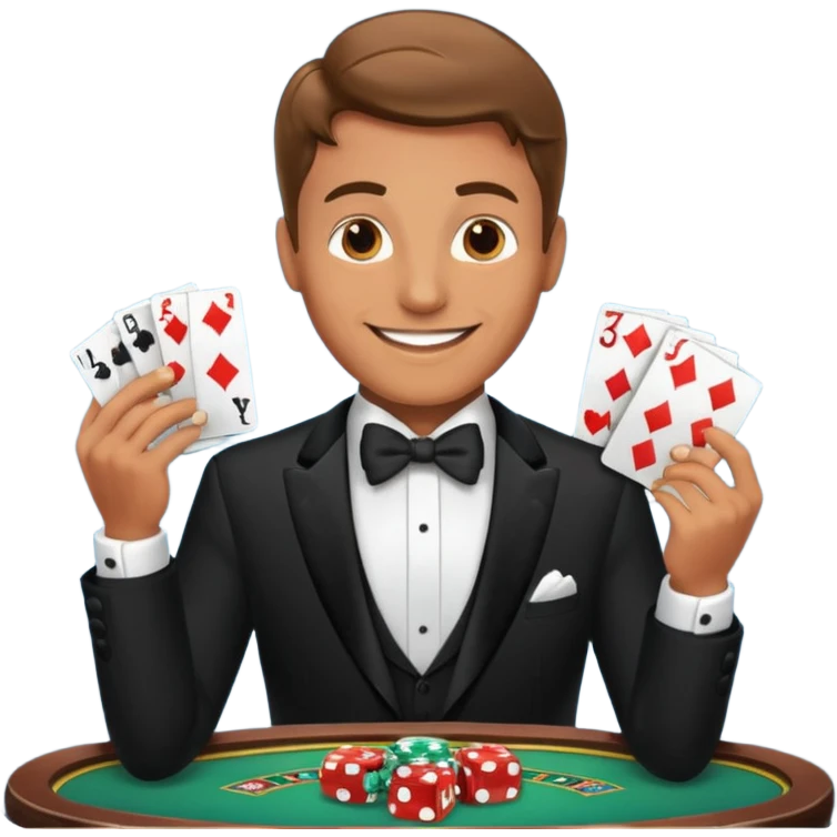 high roller wagering on casino games emoji