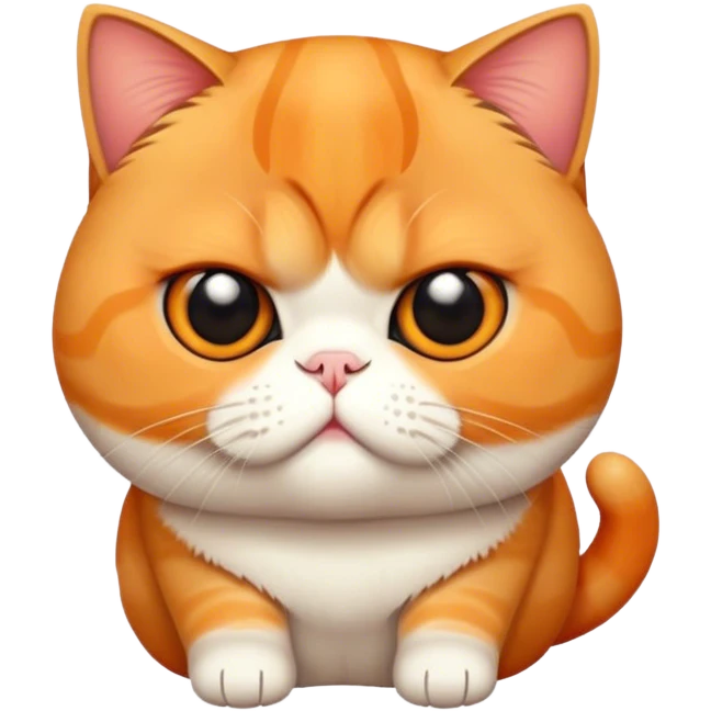 orange Exotic Shorthair emoji
