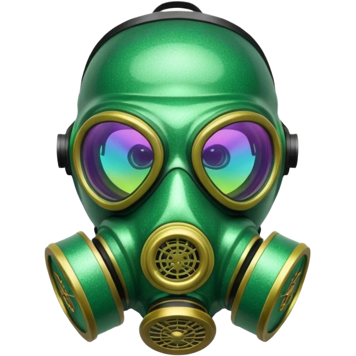 glitter green viper valorant gas mask emoji