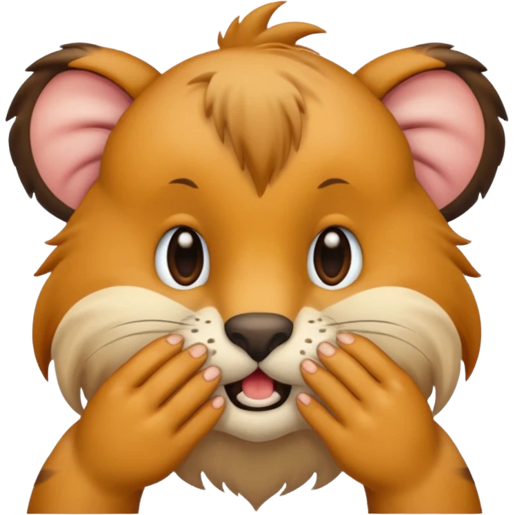 animal wiping its nose emoji