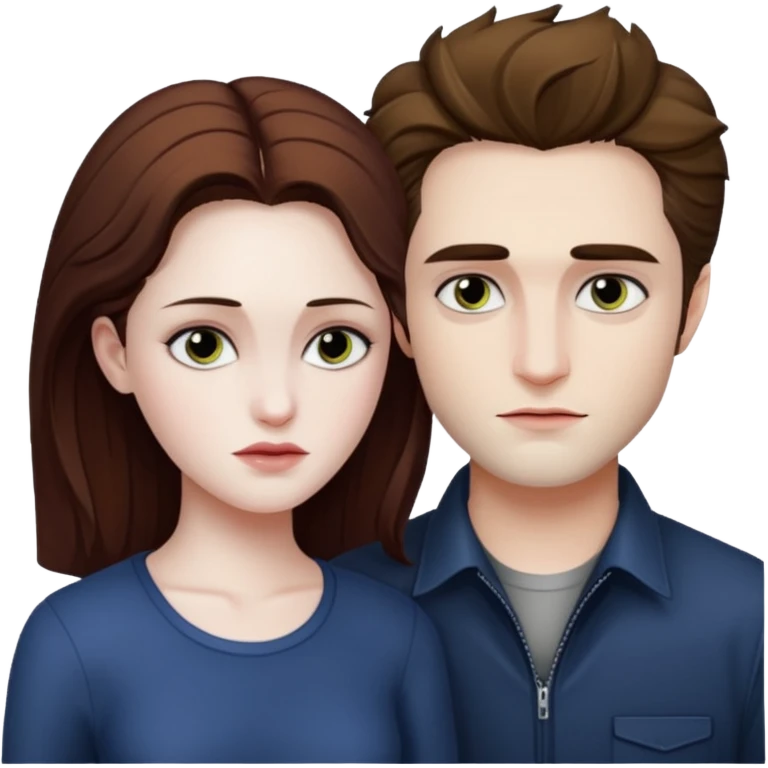Edward with Bella from twilight emoji