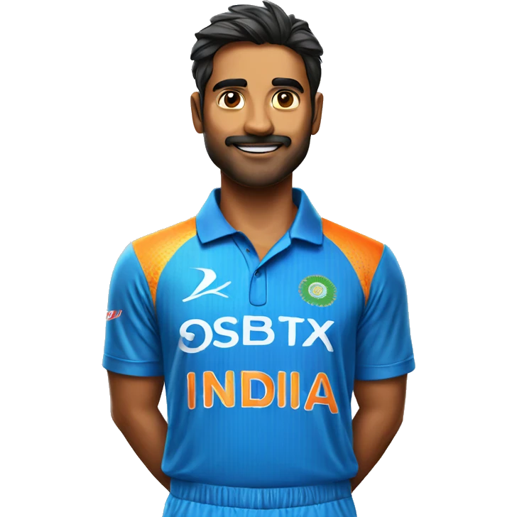 india in cricket jersey emoji