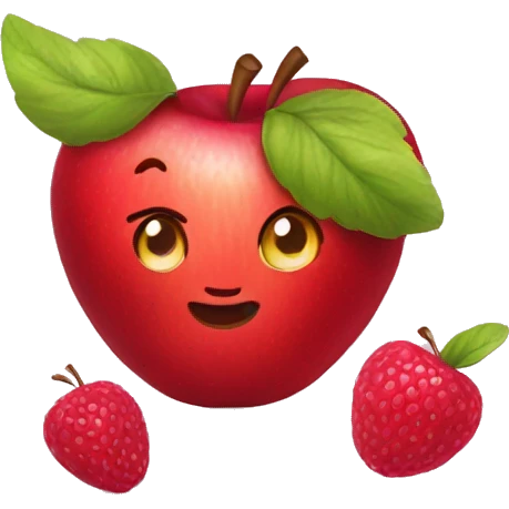 apple reaspberry emoji emoji