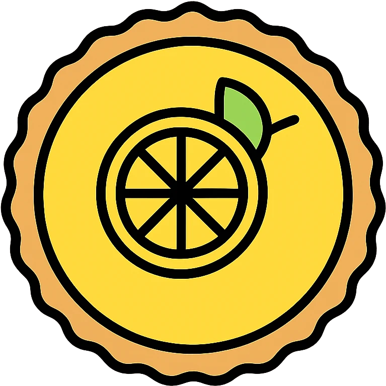 lemon pie viewed from above emoji