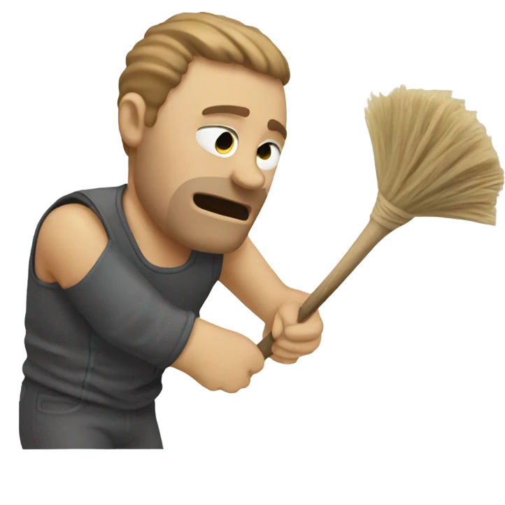 wipe the dust emoji
