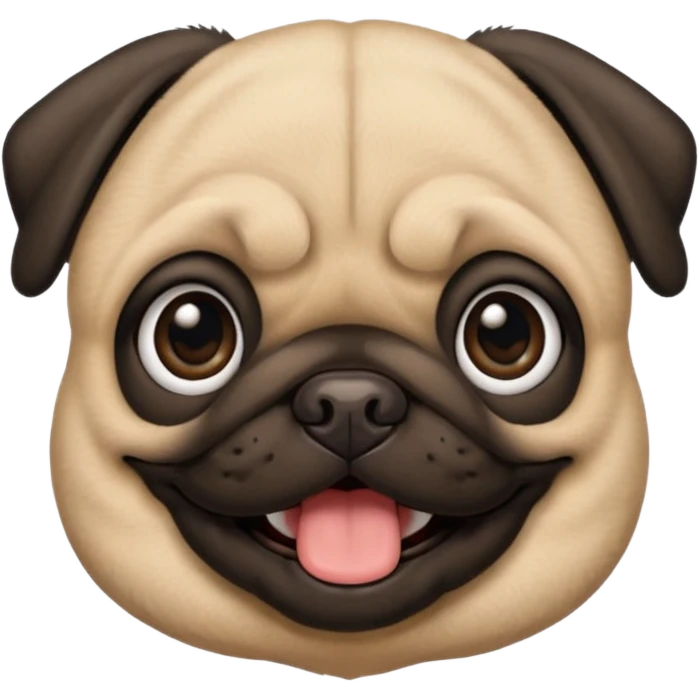 smile pug baby face emoji